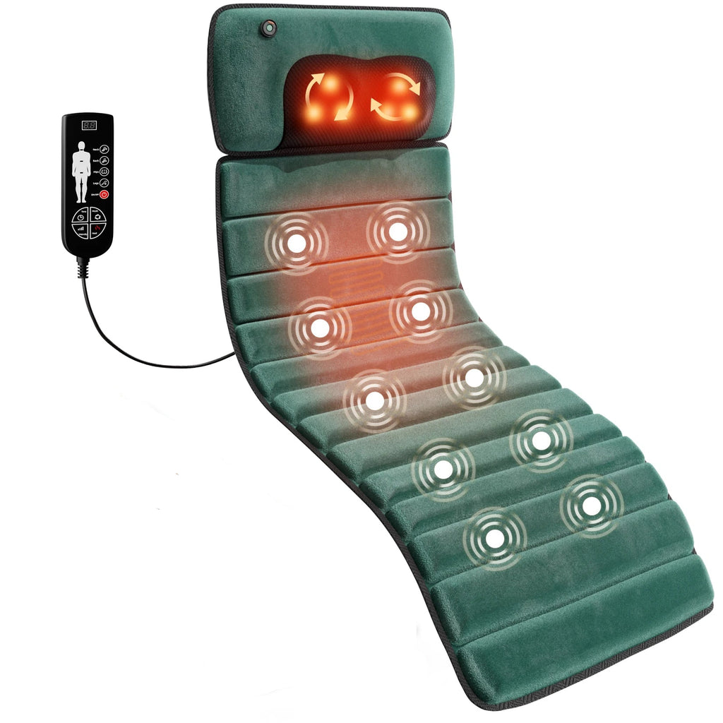 Full Body Massage Mat with Heat & 10 Motors