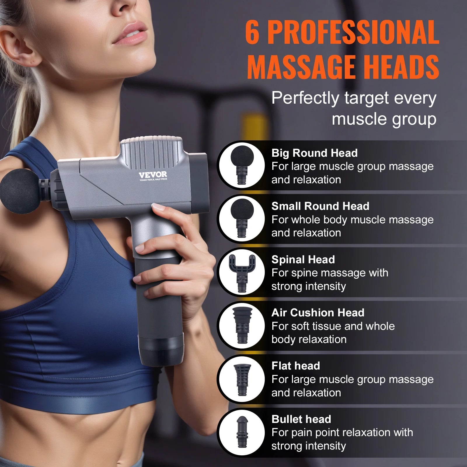 SucceBuy Deep Tissue Massage Gun (8 Speeds)