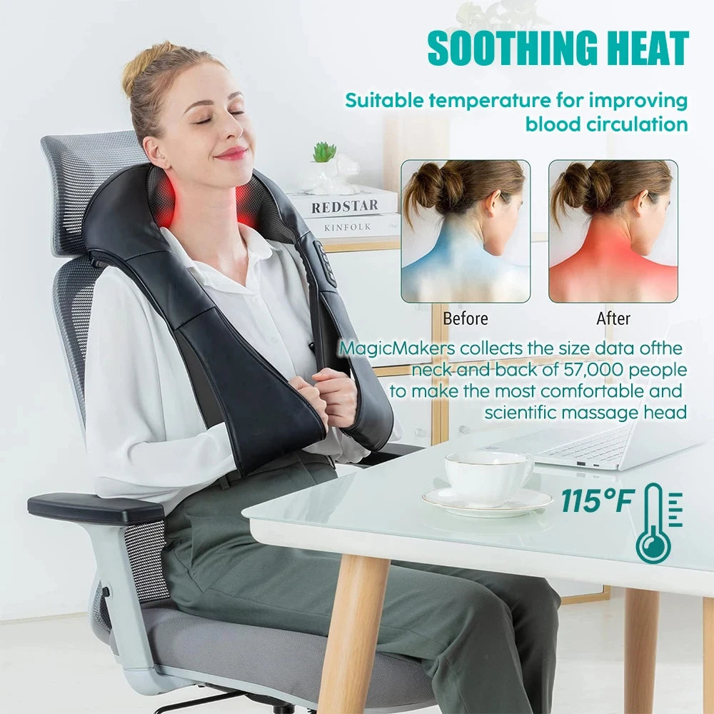 U-Shape Heated Neck & Shoulder Massager