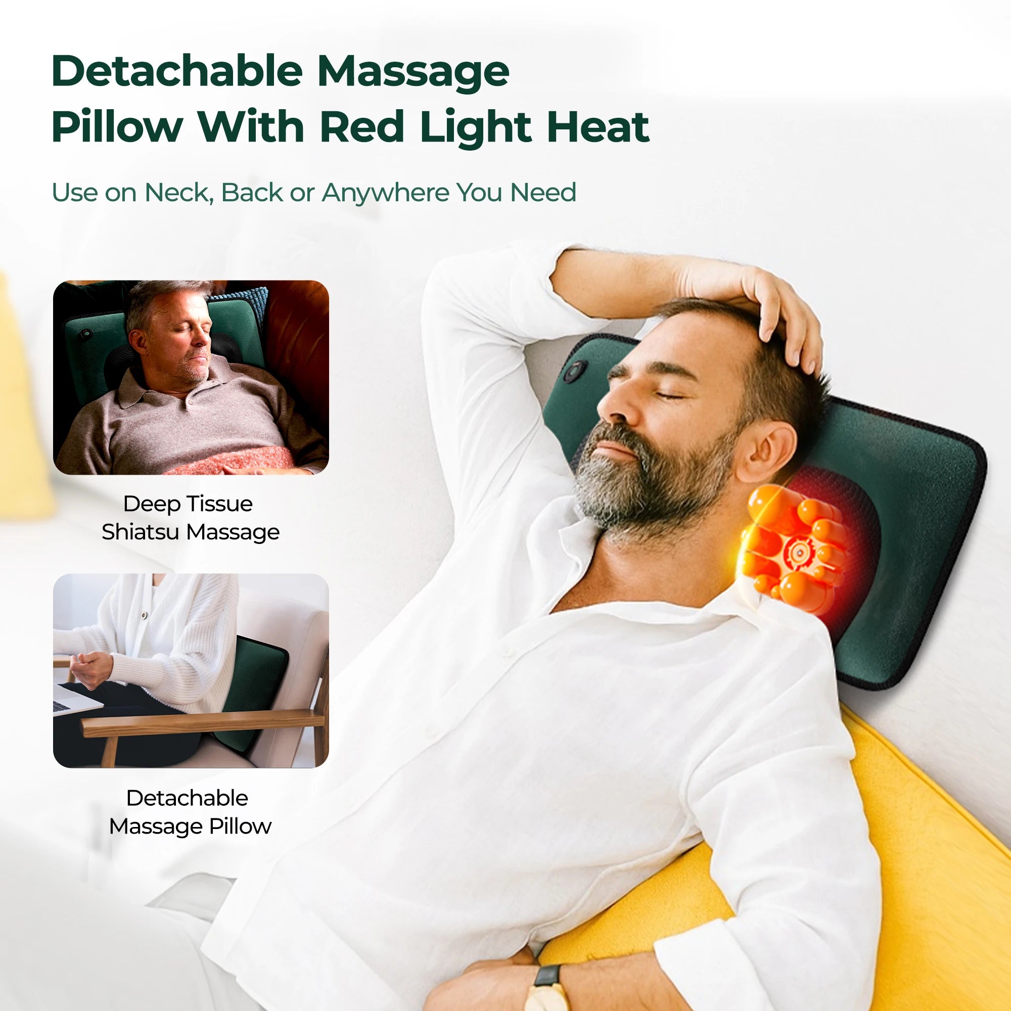 Full Body Massage Mat with Heat & 10 Motors