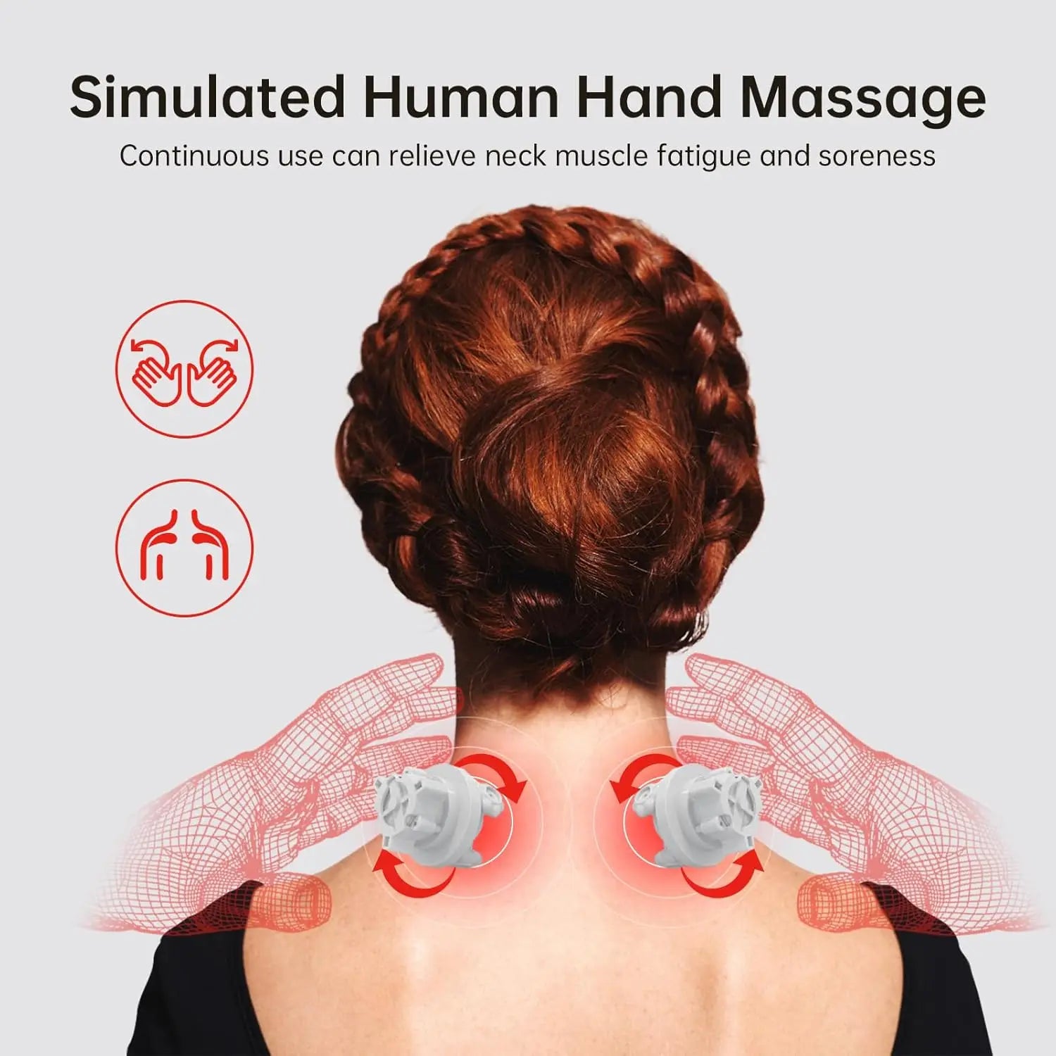 Cordless Shiatsu Neck Massage Pillow