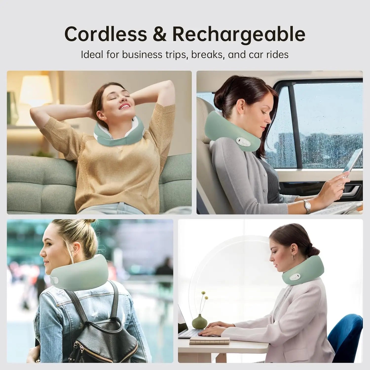 Cordless Shiatsu Neck Massage Pillow