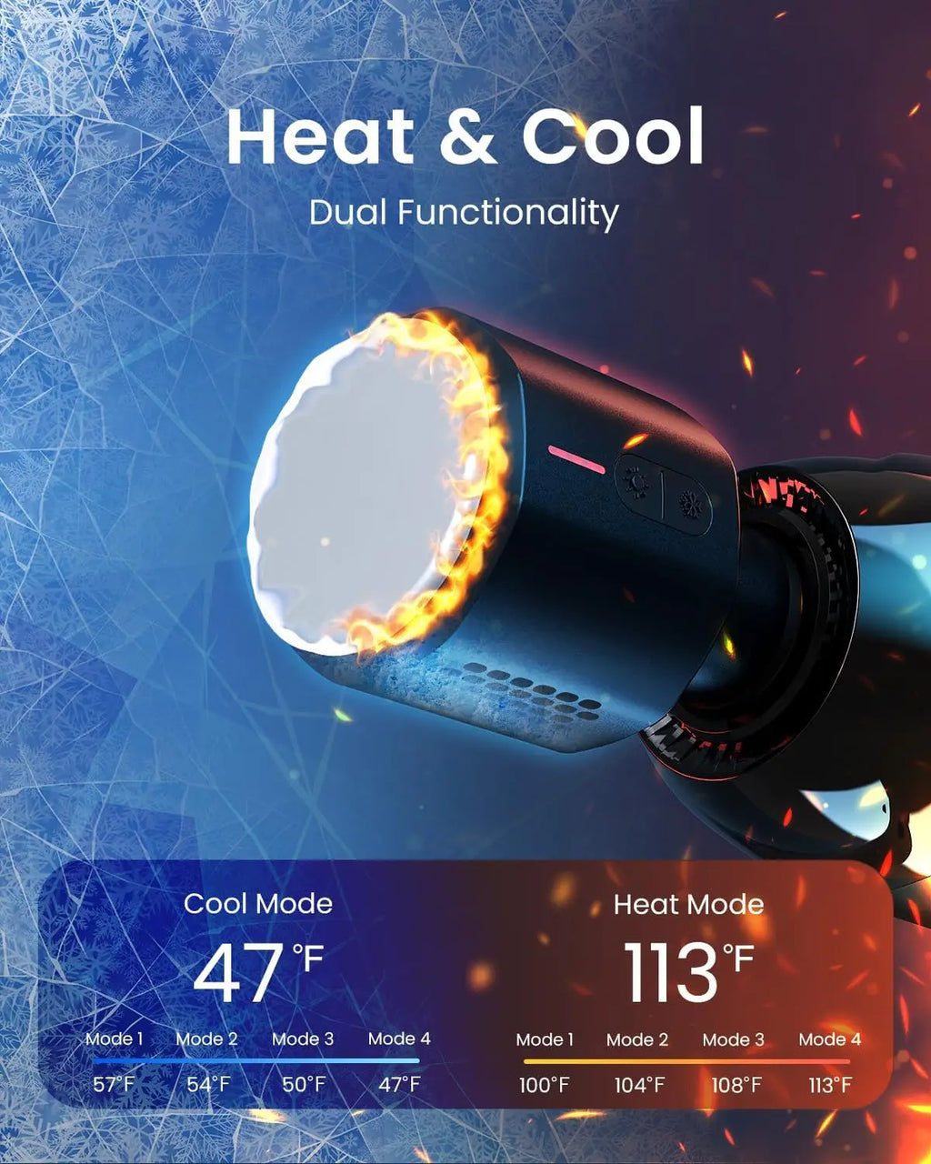 Power Thermacool Heat & Cold Massage Gun