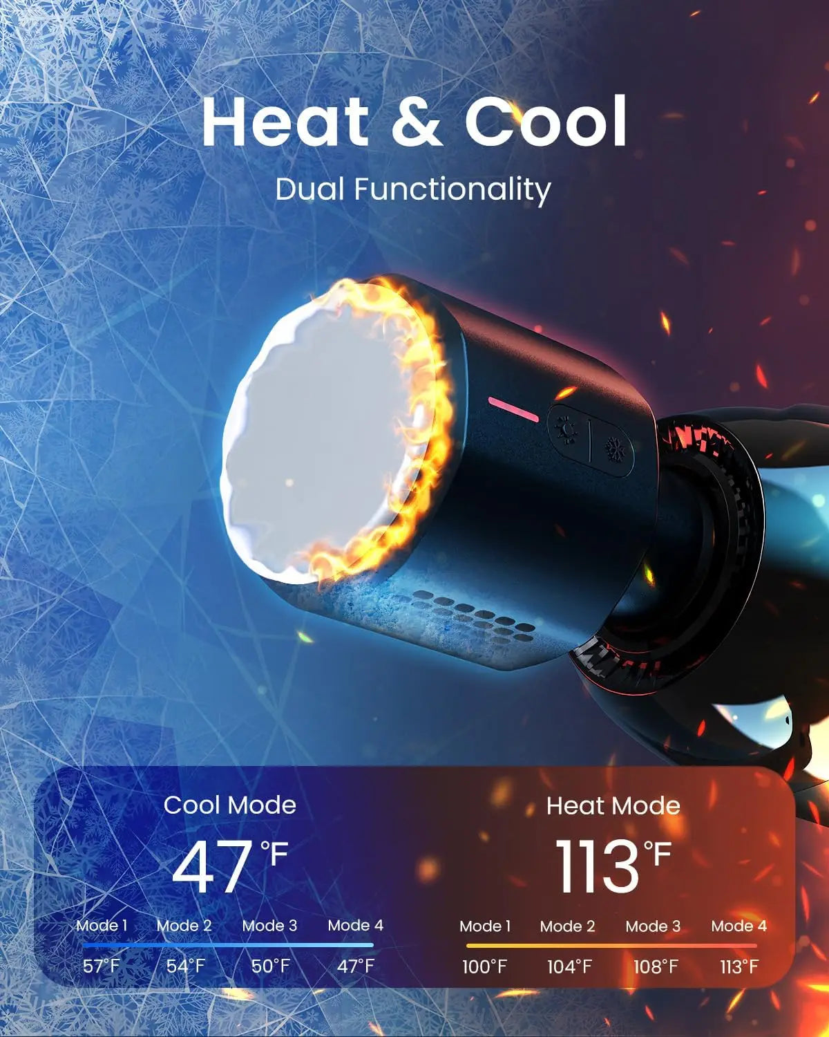Power Thermacool Heat & Cold Massage Gun