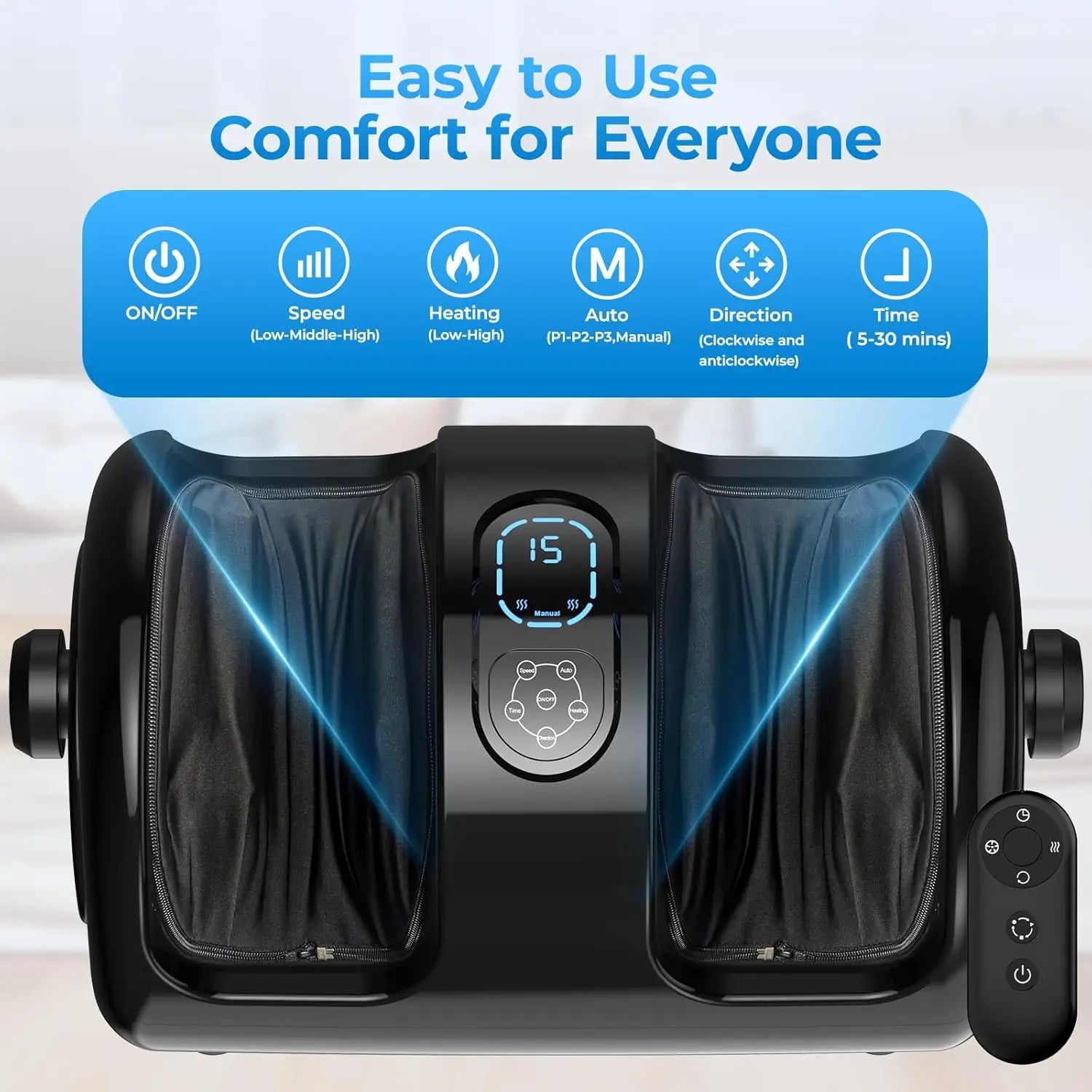 Shiatsu Heated Foot & Calf Massager