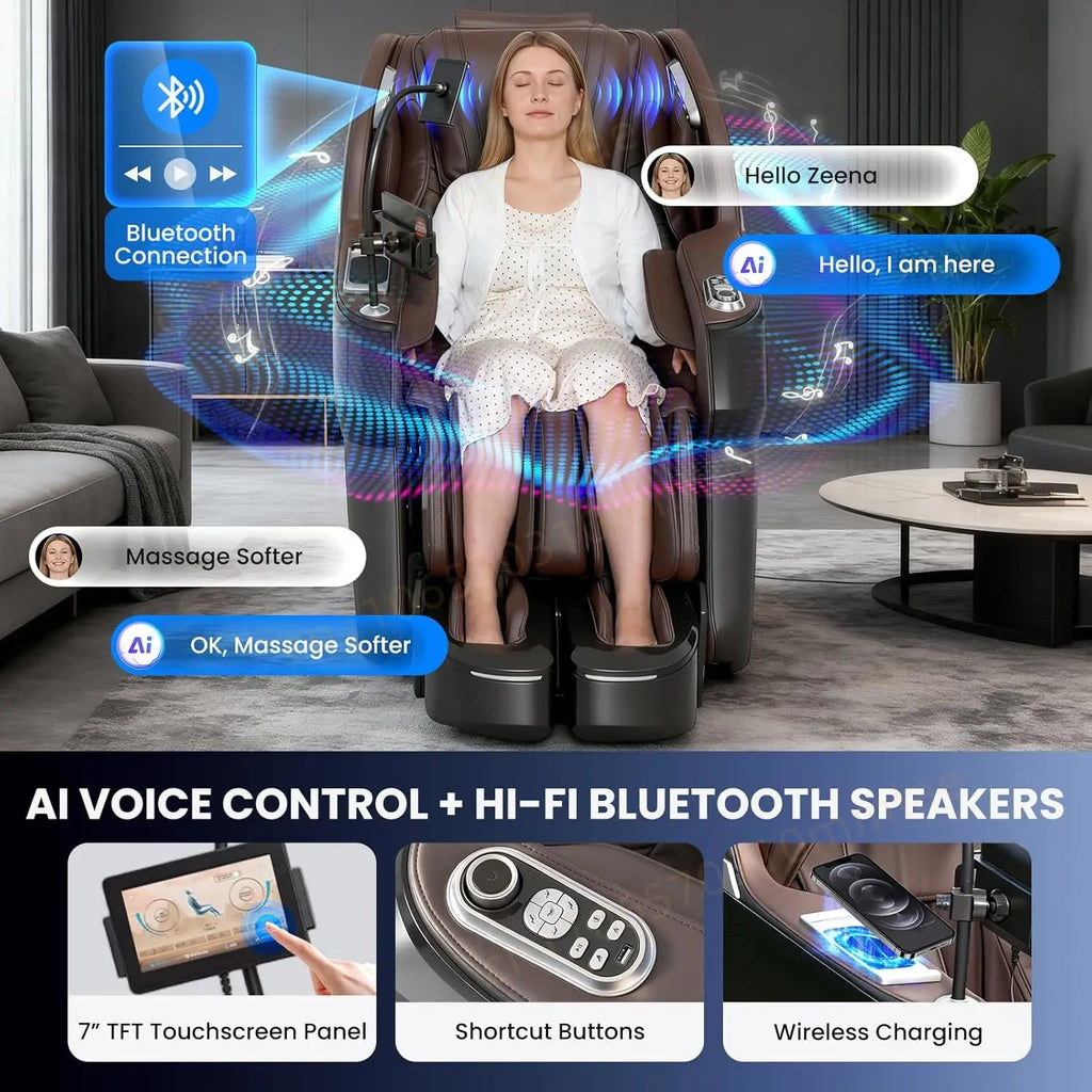 Advanced AI Massage Chair with 4D Body Scanning