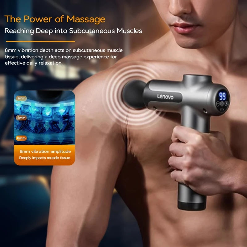 8-Head Deep Tissue Massage Gun