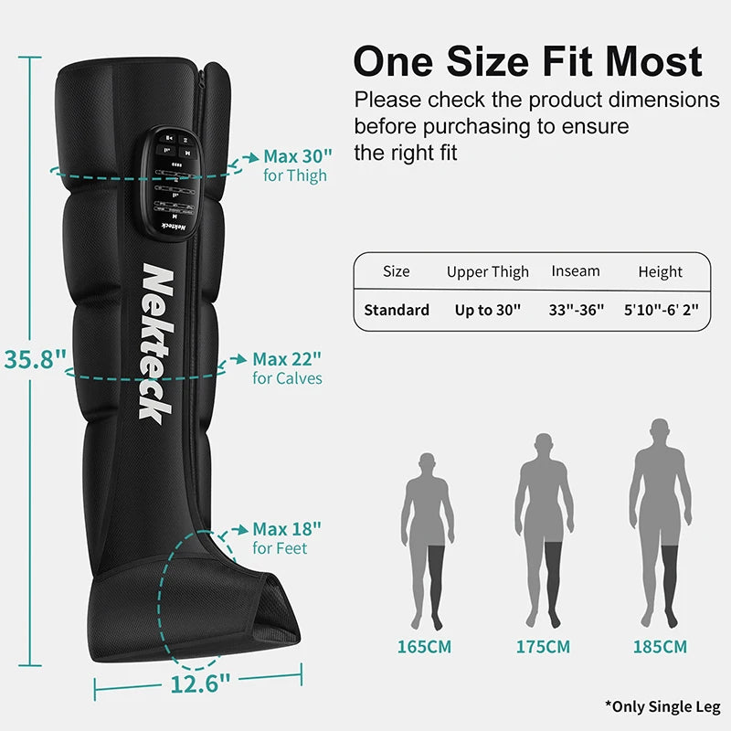 Necktec Cordless Air Leg Massager Boots