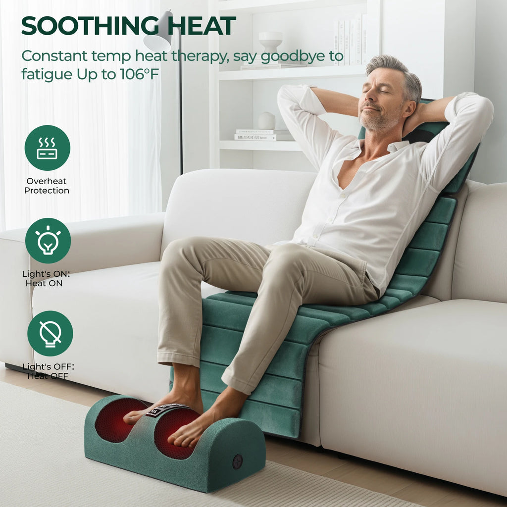 Full Body Massage Mat with Heat & 10 Motors
