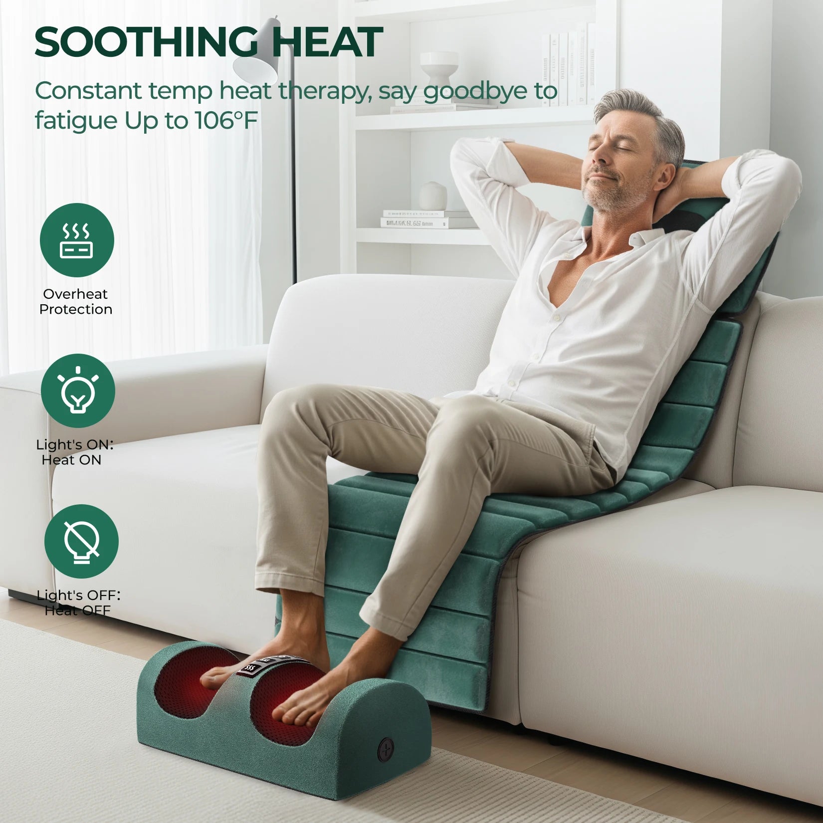 Full Body Massage Mat with Heat & 10 Motors
