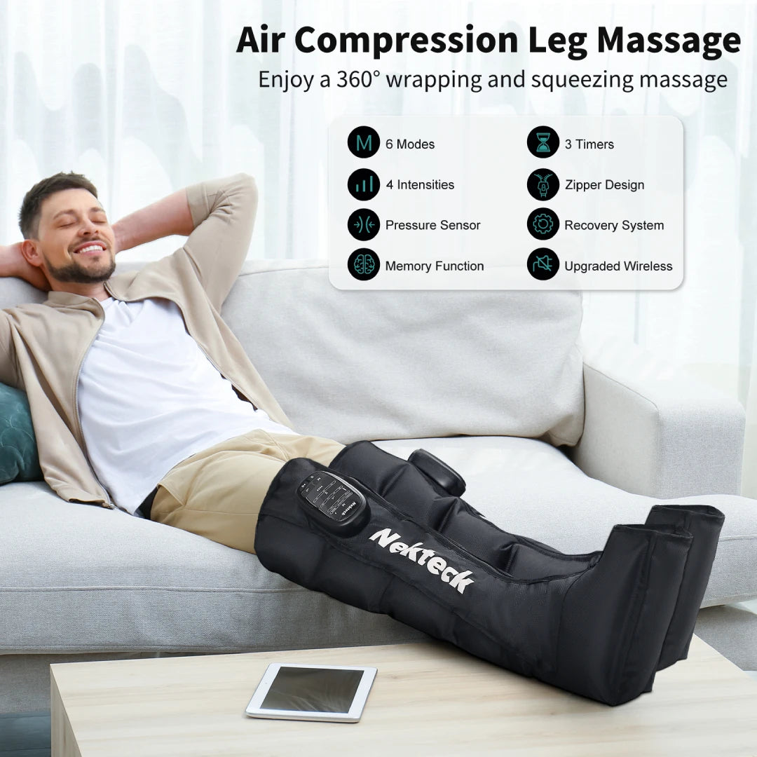 Necktec Cordless Air Leg Massager Boots