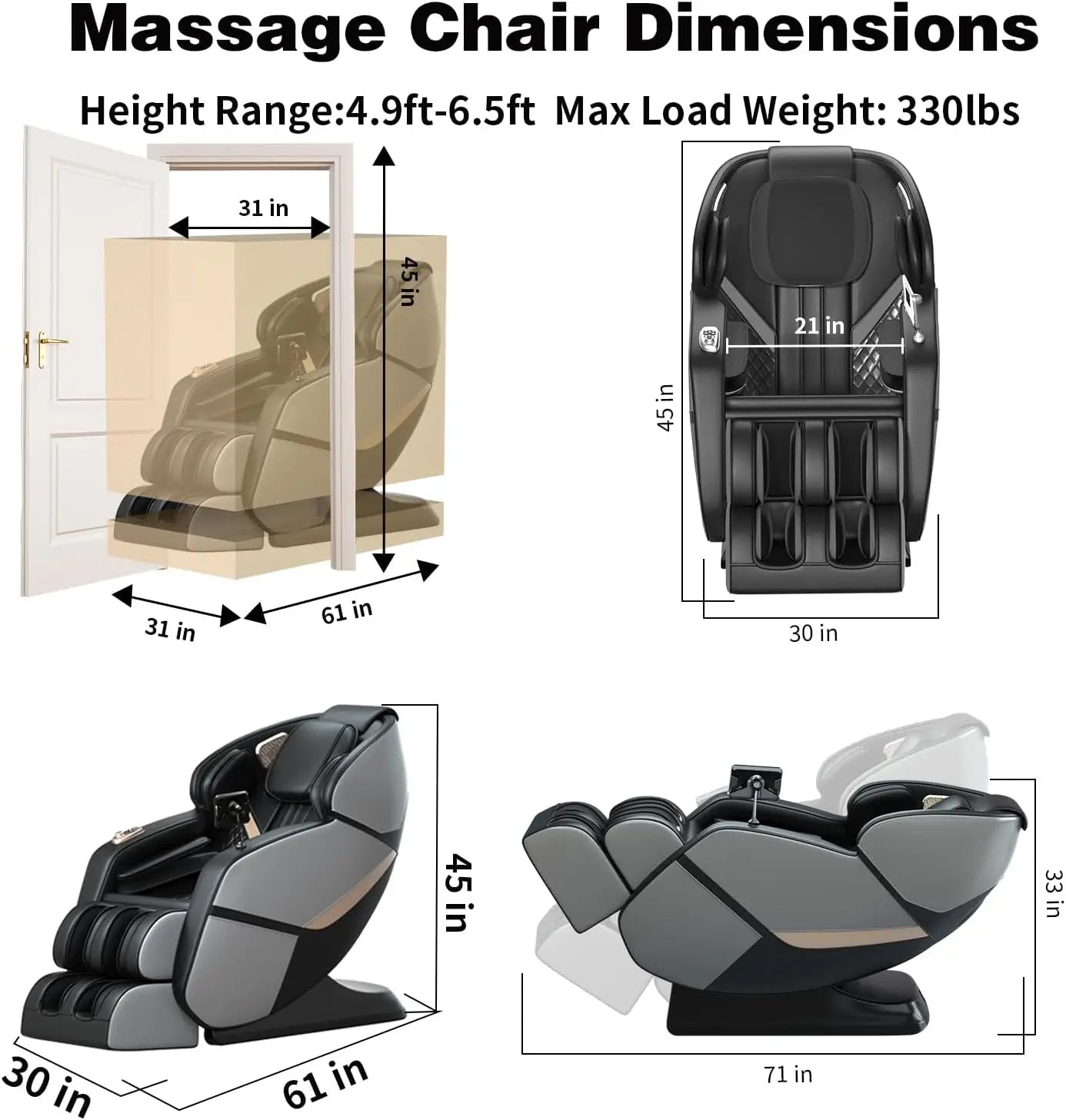 Full Body Zero Gravity Recliner Chair