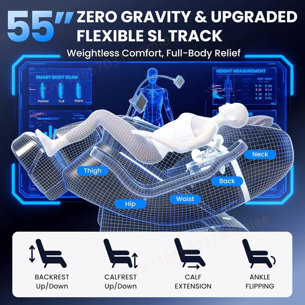 Advanced AI Massage Chair with 4D Body Scanning