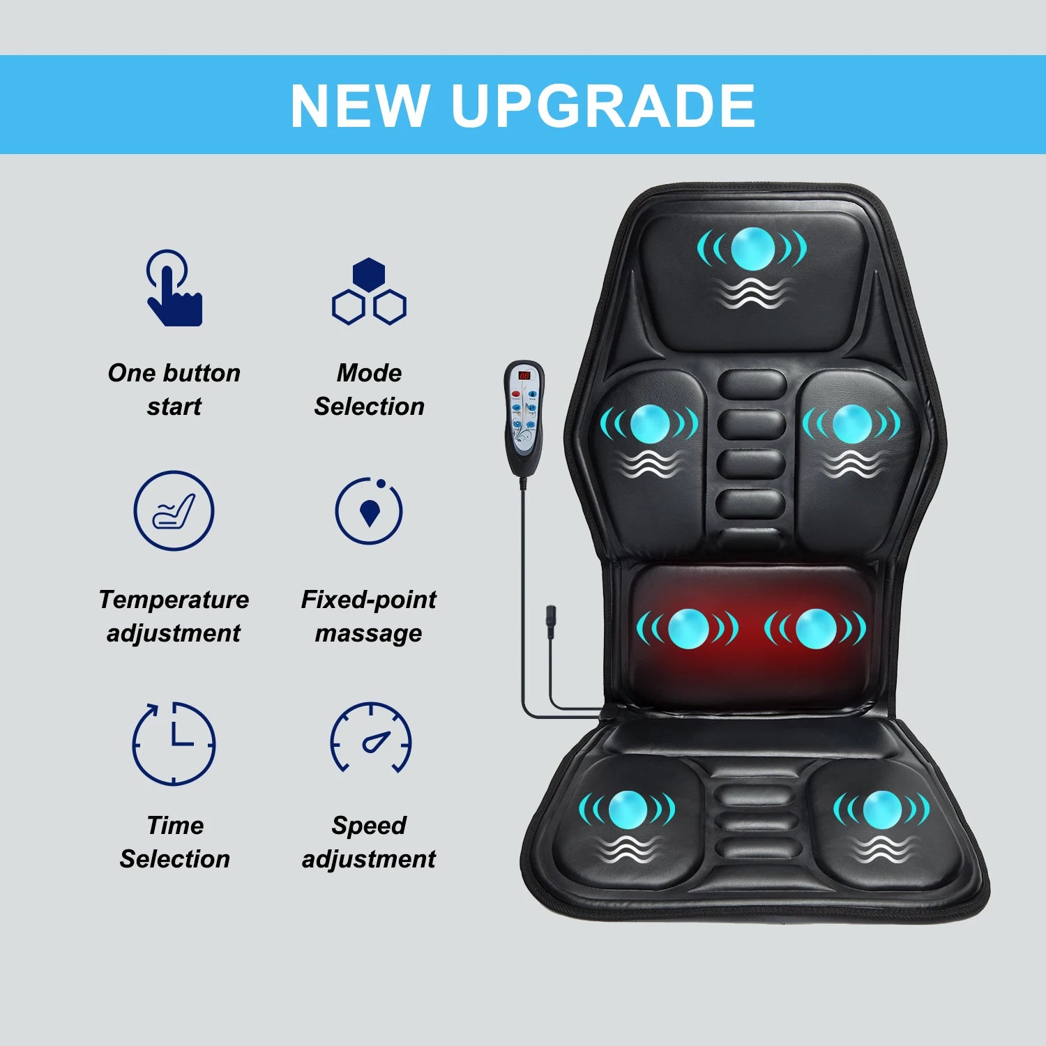 Heated Massage Chair Cushion Pad