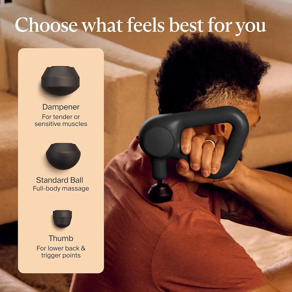 Quiet Bluetooth Percussion Massage Gun (Black)