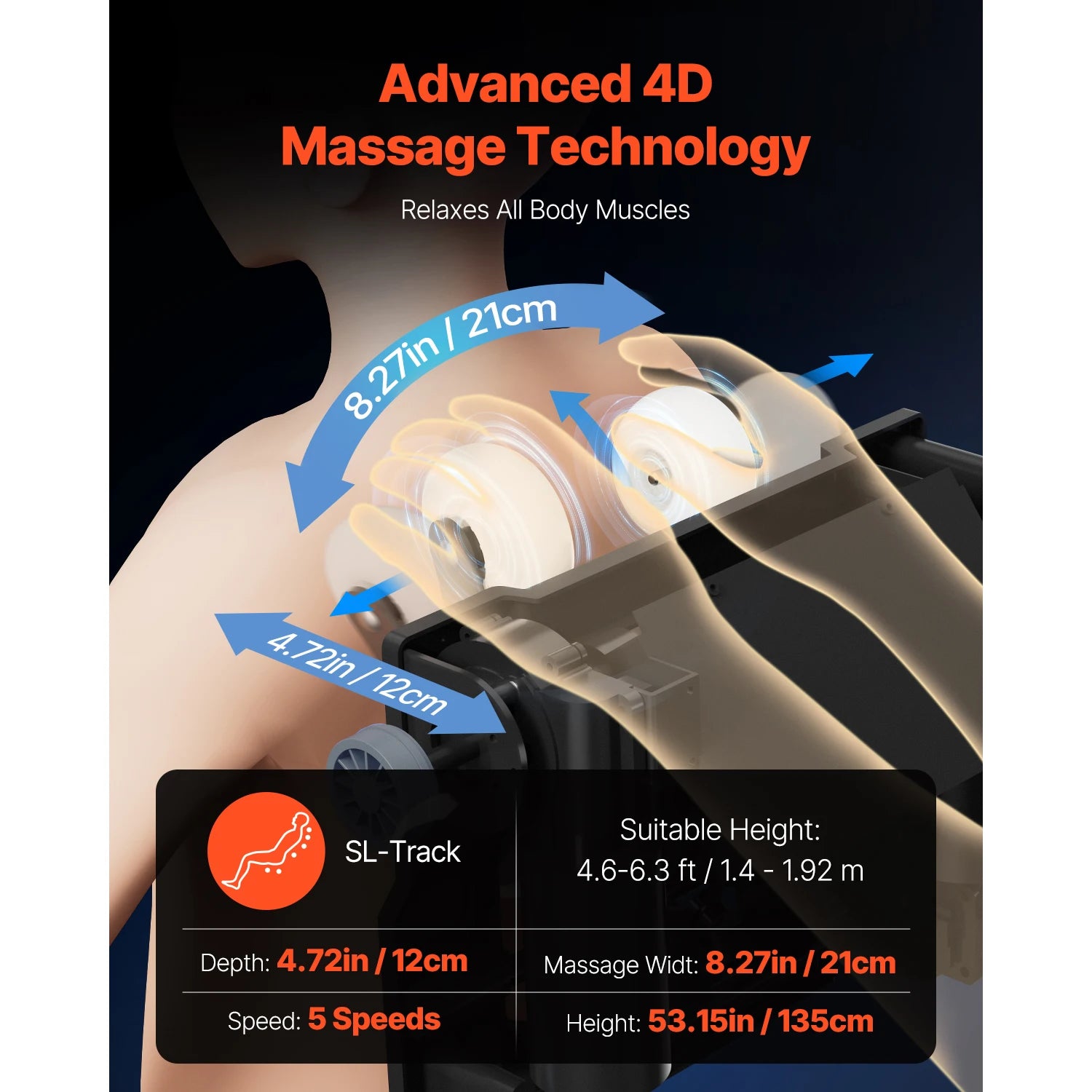 SucceBuy 4D Zero Gravity Massage Chair