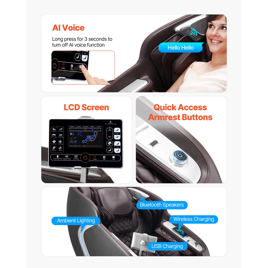 SucceBuy 4D Zero Gravity Massage Chair
