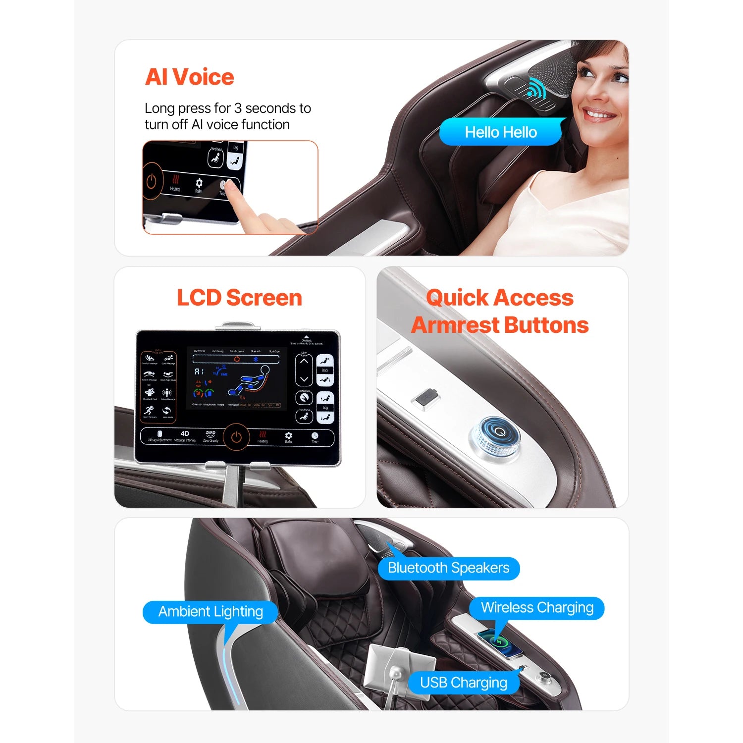 SucceBuy 4D Zero Gravity Massage Chair