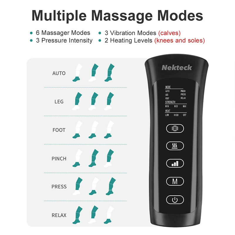Necktec Air Pressure Leg & Calf Massager