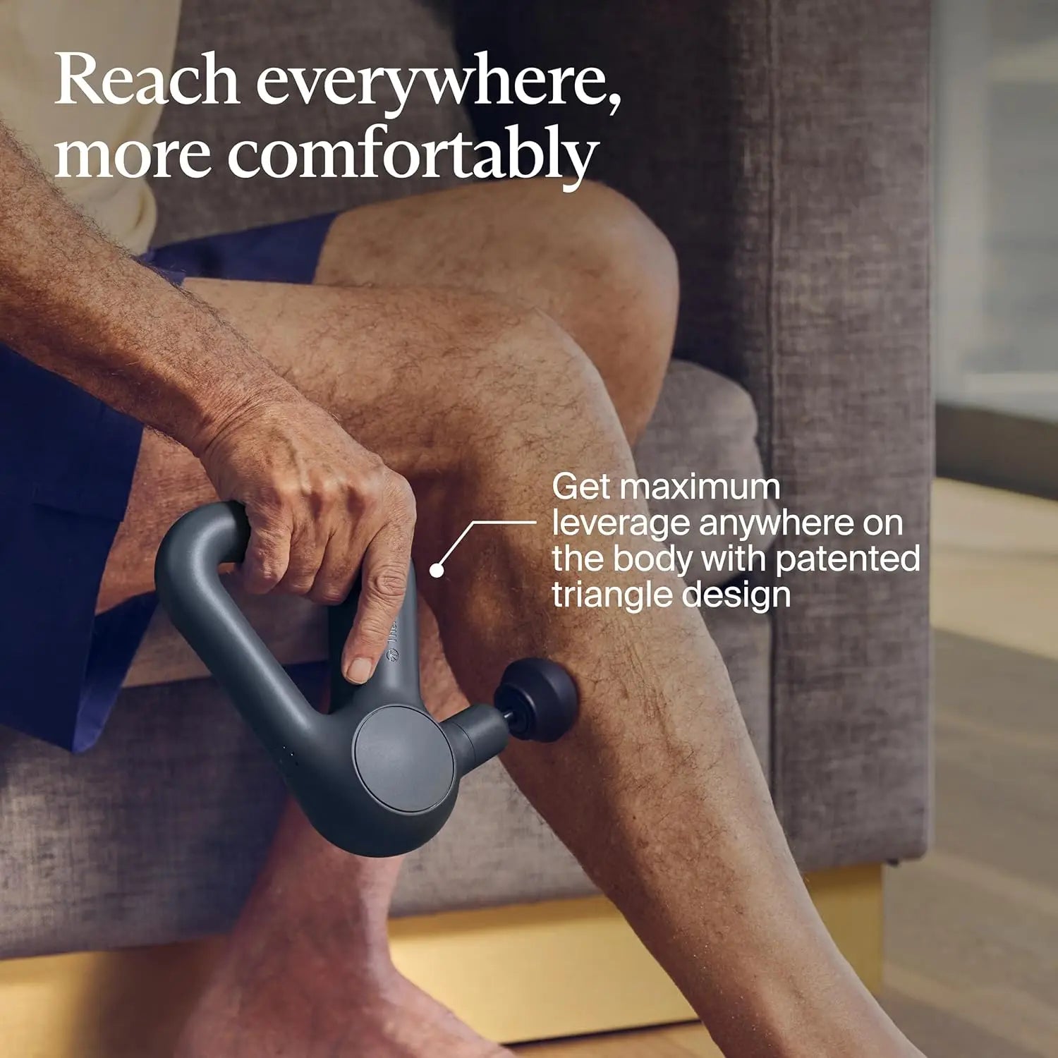 Quiet Bluetooth Percussion Massage Gun (Black)