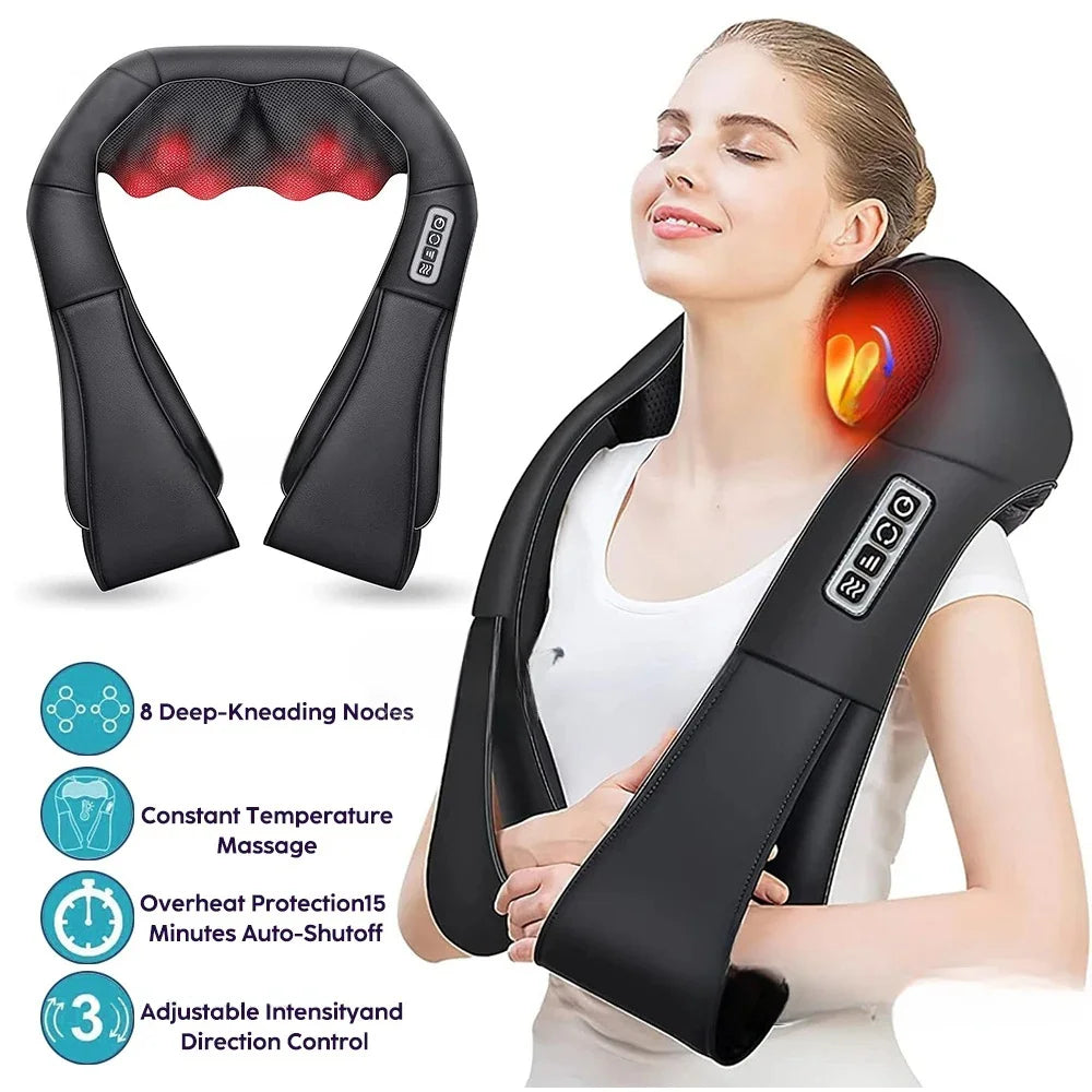 U-Shape Heated Neck & Shoulder Massager